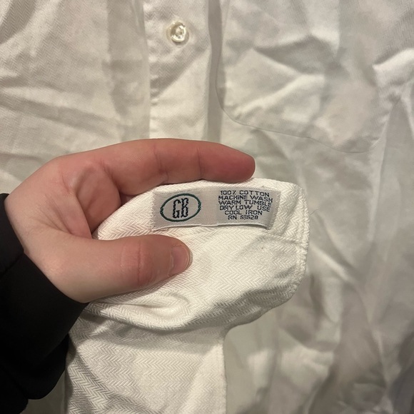 Vintage Gitman Bros Button Down Long Sleeve Shirt Men's 17.5-34 L Made in USA - Picture 4 of 5